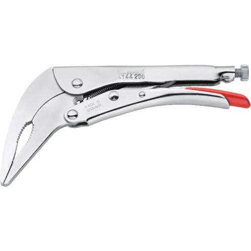 ■KNIPEX ロングノーズグリッププライヤー 200mm〔品番:4144200〕【8368966:0】[店頭受取不可]