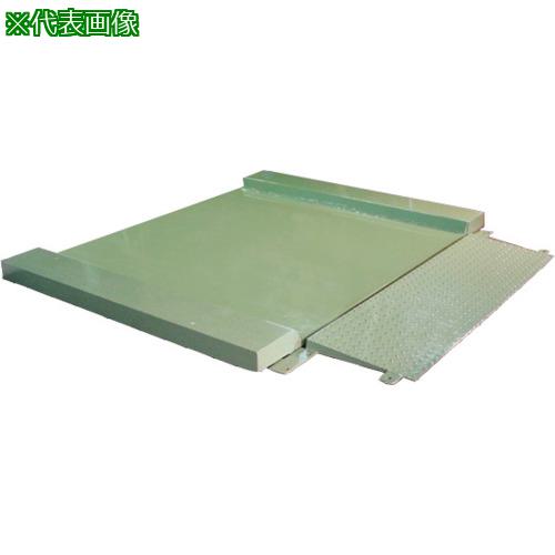 ■SHUZUI 低床型台はかり SS 1T 1000×1500mm 両側スロープ〔品番:FT10001000X1500W〕【8384187:0】[送料..