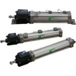 ■CKD ブレーキ付シリンダ(セルトップシリンダ)支持金具アリ〔品番:JSC3TC100B350〕【8481038:0】[法人・事業所限定][外直送元][店頭受取不可]