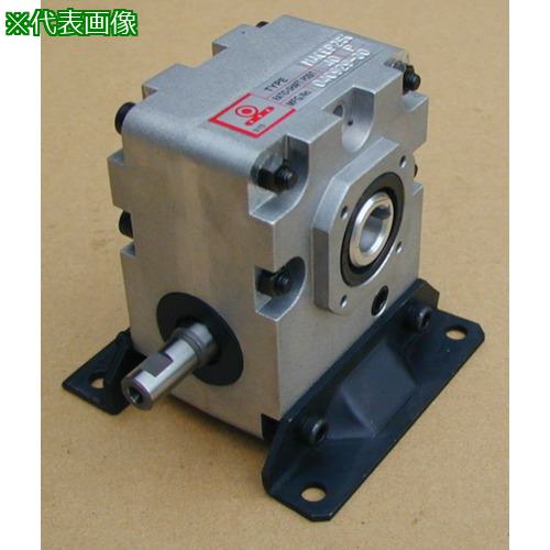 ■マキシンコー 一段ウォーム減速機 入力容量10.3kW〔品番:MAOBP125C20〕【8483901:0】[法人・事業所限..