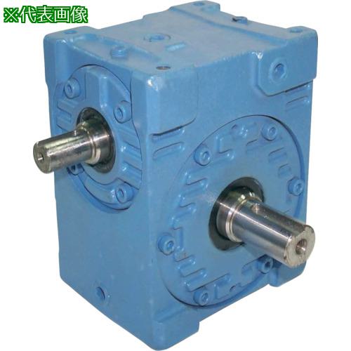 ■マキシンコー 一段ウォーム減速機 入力容量2.83kW〔品番:MAW80L30〕【8483950:0】[法人・事業所限定][..