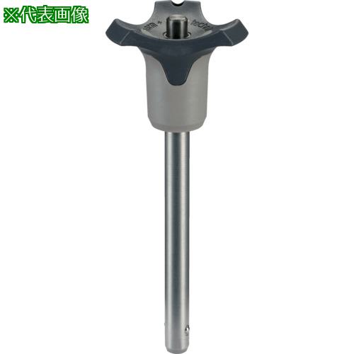 ■HALDER ボールロックピン セルフロッキング高強度型 グレー ピン径10ワーク最大厚50〔品番:22380.0330〕【8488713:0】[送料別途見積り][掲外取寄][店頭受取不可]