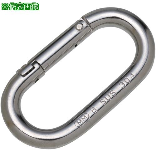 ■水本 ステンレス オーバルキャッチ 線径8mm長さ54mm〔品番:OC8〕【8492087:0】[送料別途見積り][掲外取寄][店頭受取不可]