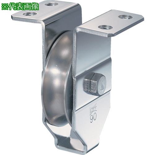 ■ヨコヅナ HプーリーN型 ステンレス車 100mm 丸溝〔品番:HBSN1001〕【8496145:0】[送料別途見積り][法..