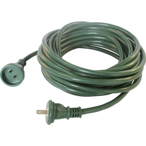 ■正和電工 2芯タイプ防雨型延長コード10m深緑《10本入》〔品番:WP10DG〕【8501041×10:0】[送料別途見積り][掲外取寄][店頭受取不可]