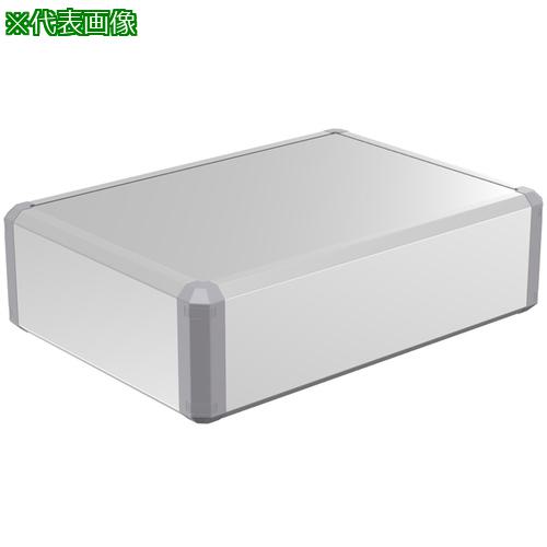 ■タカチ アルミボックス W350×H100.4×D250 シルバー/グレー〔品番:FC103525GS〕【8502841:0】[法人・事..