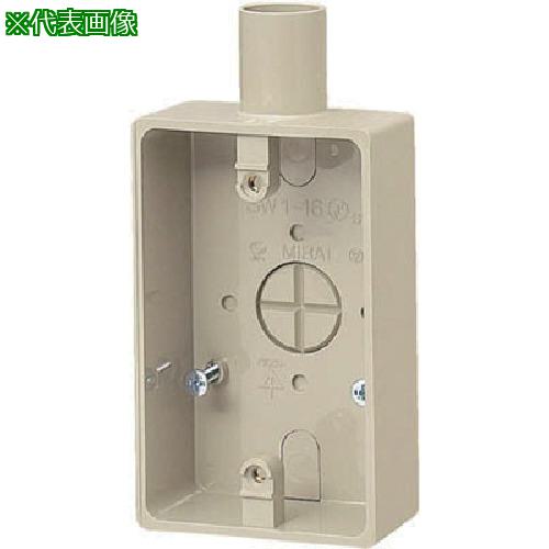 ■未来 露出スイッチボックス〔品番:SW116J〕【8503386:0】[送料別途見積り][掲外取寄][店頭受取不可]