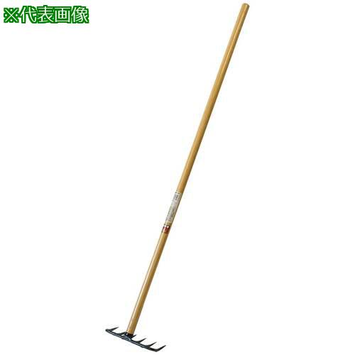 ■金象 六本爪レーキ 全長1210×先幅200mm〔品番:073893〕【8511067:0】[直送DS][店頭受取不可]