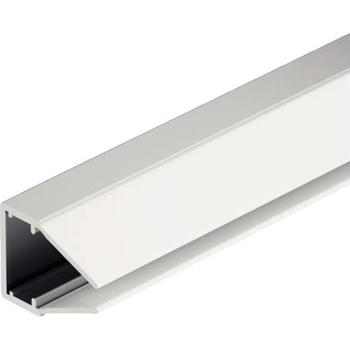 ■HAFELE LOOX ガラスエッジプロファイル 2000MM ニュウハク色〔品番:833.74.733〕【8514227:0】[送料別途見積り][法人・事業所限定][外直送][店頭受取不可]