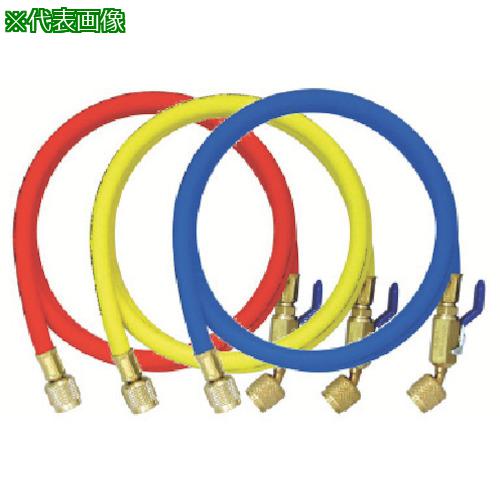 Air Conditioning Tools - ■Asada R410A用チャージングホースプラス2 BV付 92cm 3P〔品番:Y29993〕【8521178:0】[送料別途見積り][掲外取寄][店頭受取不可]