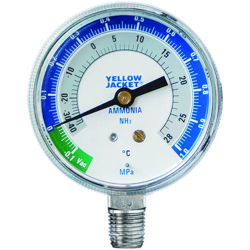 ■Asada アンモニア用マニホールドゲージ 低圧連成計 φ68mm〔品番:Y40202〕【8521185:0】[送料別途見積..