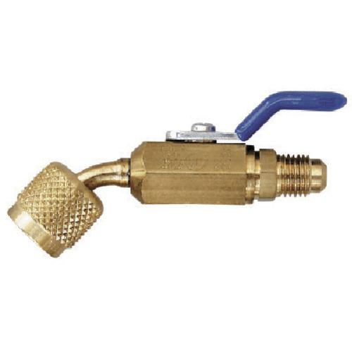 ■Asada ボールバルブ45° 1/4 メス×1/4 オス〔品番:Y93843〕【8521309:0】[送料別途見積り][掲外取寄][..