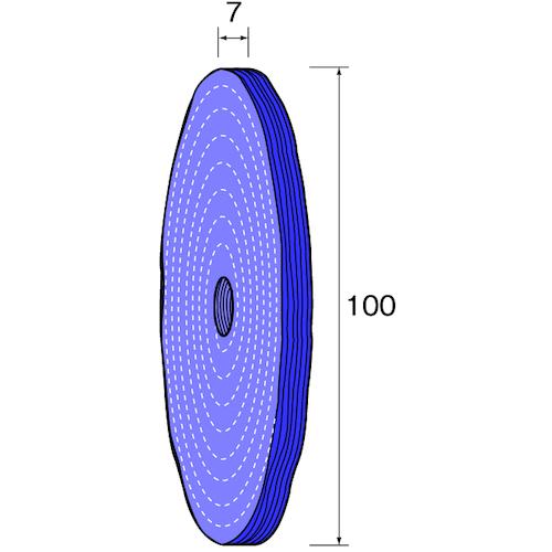 ■Minimo サイザルホイール ソフト φ100〔品番:NA6503〕【8525429:0】[送料別途見積り][掲外取寄][店頭受取不可]