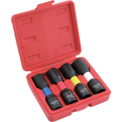 ■スエカゲ ホイールナット専用インパクトソケット4本組セット〔品番:IWN4S〕【8532249:0】[送料別途見積り][掲外取寄][店頭受取不可]