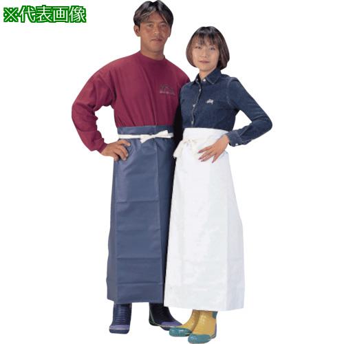 ■川西 抗菌ビニロン腰下前掛 紺 Lサイズ《10枚入》〔品番:4040NBL〕【8537675×10:0】[送料別途見積り][掲外取寄][店頭受取不可]