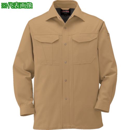 ■コーコス 長袖シャツA-1748 2 キャメルBE5L〔品番:A174825L〕【8540333:0】[送料別途見積り][掲外取寄][店頭受取不可]