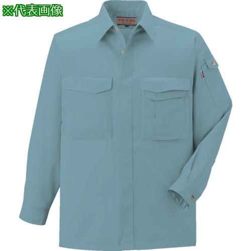 ■コーコス 長袖シャツJ-568 6 Pブルー SS〔品番:J5686SS〕【8543715:0】[送料別途見積り][掲外取寄][店頭受取不可]