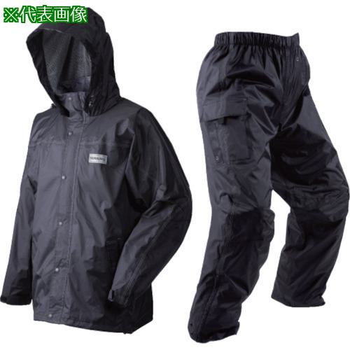 ■川西 レインクルードットコム ブラック 3Lサイズ〔品番:3542BK3L〕【8545523:0】[送料別途見積り][掲外取寄][店頭受取不可]