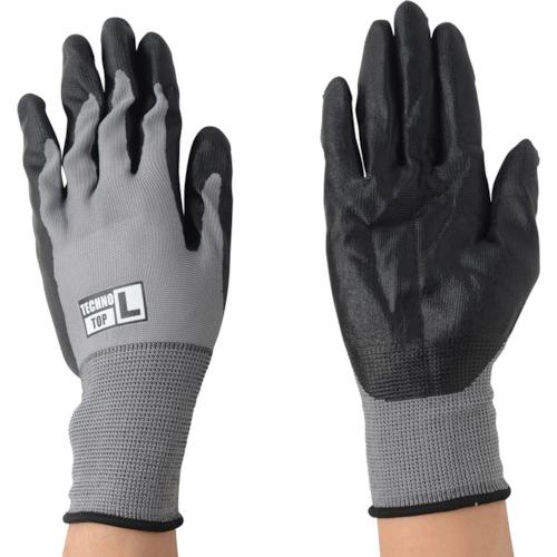 ■川西 テクノトップ ブラック 3P Lサイズ《5袋入》〔品番:2987L〕【8548501×5:0】[送料別途見積り][掲外取寄][店頭受取不可]