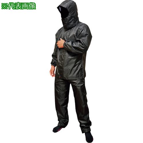 ■トオケミ ニューバリューレインスーツ ブラックL〔品番:7705BKL〕【8550251:0】[店頭受取不可]
