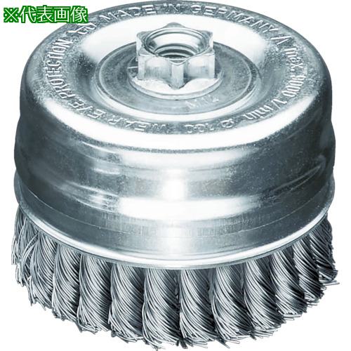 ■LESSMANN ノットカップブラシ Φ90 高張度鋼線 線径0.5〔品番:485234〕【8556765:0】[店頭受取不可]