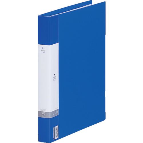 ■LIHIT 名刺帳＜ポケット交換タイプ 500名＞ 青〔品番:G88028〕【8559782:0】[店頭受取不可]