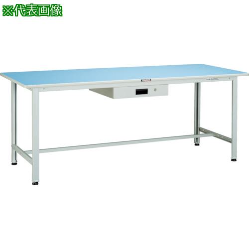 ■TRUSCO 軽荷重作業台(180kg)BO型 1200X750XH740 薄型1段引出付 ホワイト色〔品番:BOR1275UDK1〕【8563773:0】[法人・事業所限定][直送元][店頭受取不可]