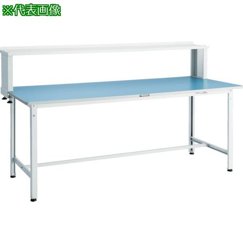 《メーカー》トラスコ中山（株）《品番》BER-1260YURBW《特長》●青色の天板には鎮静作用と視認性が高まる効果があります。●奥行260mmの上棚を設置することで、上部の空間を有効活用することができます。●リノリューム張天板を使用し、目に優しく、長期間の作業でも負担が軽減できます。商品の仕分けや検品に最適です。表面は滑らかで、ソフトな光沢があり清潔感を保持し、耐水性・防汚性にも優れています。●上棚付で物の管理に便利です。《用途》《仕様》●天板材質:リノリューム張●間口(mm):1200●奥行(mm):600●高さ(mm):1044●脚部カラー:ホワイト(W)●アジャスターねじサイズ:M16×2.0●均等荷重(kg):250●上棚:YUR-B型(W)●カタログ表記品番:BER-1260YURB(色記号)《仕様2》●上棚付●上棚均等荷重:20kg《原産国（名称）》日本《材質／仕上》●本体:スチール《セット内容／付属品》《注意》●車上渡しのため、お客様での荷降ろしが必要です。●提供不可:chemSHERPA《JANコード》4989999501384《本体質量》31.5kgTRUSCO　軽荷重作業台（250kg）BE型　1200X600XH1044（全高）　上棚付　ホワイト色〔品番：BER-1260YURBW〕[注番:8563905][本体質量：31.5kg]《包装時基本サイズ：××》〔包装時質量：〕分類》物流・保管用品》作業台》軽荷重作業台☆納期情報：取寄管理コード(904) メーカー直送品【法人限定＝会社名ご記入お願い致します。】