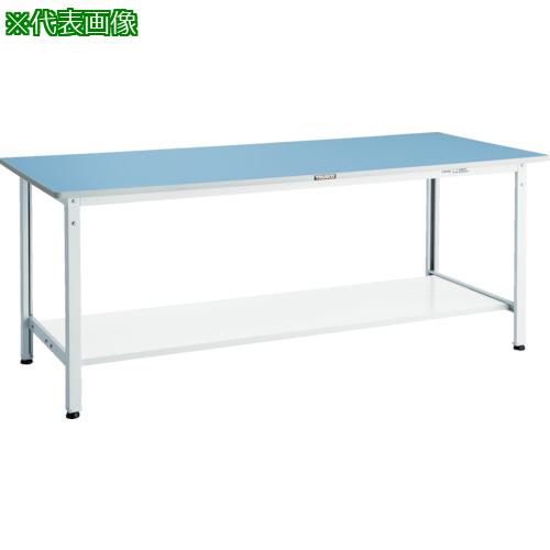 ■TRUSCO 軽荷重作業台(250kg)BE型 1500X750XH740 下棚2枚付 ホワイト色〔品番:BER1575LT2W〕【8563917:0】[法人・事業所限定][直送元][店頭受取不可]