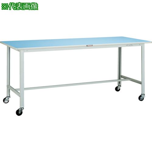 工作写字台 - ■TRUSCO 軽荷重作業台(90kg)BO型 1800X600XH809 φ75キャスター付 ホワイト色〔品番:BOR1860C75〕【8563942:0】[法人・事業所限定][直送元][店頭受取不可]