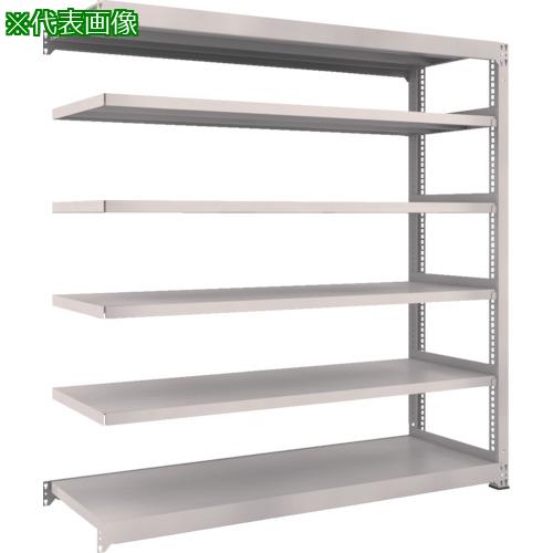 《メーカー》トラスコ中山（株）《品番》M3-64126B《特長》●ボルトを1本も使用していないボルトレス構造で、分解・組み立てが簡単。組立作業の時間を大幅に短縮できます。●棚の段変更が、25mmピッチで、自由に調整、変更ができます。●高さ、奥行が同じであれば、増結することができます。また、支柱を兼用することにより、コストダウンが図れます。●優れた断面構造で、荷重、横からのねじれにも強いC型形状の支柱を採用しています。●樹脂ベースの使用により、床を傷つけません。《用途》《仕様》●間口(mm):1200●奥行(mm):1131●高さ(mm):1811●有効間口(mm):1140●色:ネオグレー●棚段数(段):6●均等積載量(kg/段):300●最大積載量(kg/台):2500●棚板調整ピッチ(mm):25●タイプ:連結型●組立目安:2人30分《仕様2》●均等積載量:300kg/段●最大積載量:2500kg/台《原産国（名称）》日本《材質／仕上》●本体:スチール（粉体塗装）●ベース:ポリプロピレン（再生材100％使用）《セット内容／付属品》●支柱2本・ビーム4本・棚板12枚・中棚受10個・天棚受2個《注意》●集中荷重になりますと耐荷重能力は半減します。必ず均等に荷重を分布させてご使用ください。●連結型のみではご使用できません。●提供不可:chemSHERPA、SDS、ミルシート《JANコード》4989999503128《本体質量》105.9kgTRUSCO　スチールラック　M3型中量棚　1200×1121×H1800　6段　連結　ネオグレー〔品番：M3-64126B〕[注番:8564024][本体質量：105.9kg]《包装時基本サイズ：××》〔包装時質量：〕分類》物流・保管用品》物品棚》中量棚（300kg）☆納期情報：取寄管理コード(006) メーカー直送品 (欠品の場合有り)