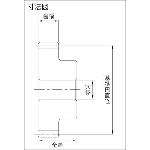 ■KHK CP平歯車SSCP5-40〔品番:SSCP540〕【8565575:0】[店頭受取不可] 2