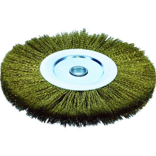 ■TRUSCO ホイルブラシ Φ300X25.4(25)mm穴 真鍮メッキ鋼線 線径0.35〔品番:TB6391〕【8567575:0】[店頭受取不可]