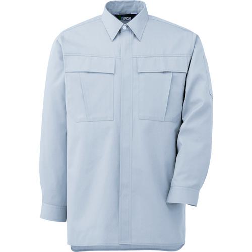 ■ミドリ安全 春夏 長袖シャツ シルバーグレー S〔品番:GS2571UES〕【8574301:0】[送料別途見積り][掲外取寄][店頭受取不可]