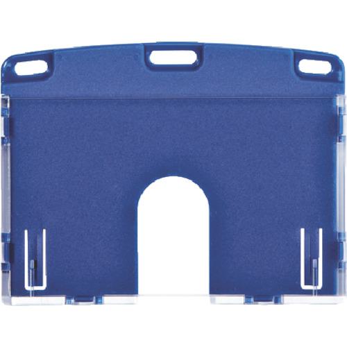 ■OP 名札用ケース ハードタイプ IDカード/ヨコ名刺 1枚 青《10枚入》〔品番:NX103PBU〕【8576069×10:0】[送料別途見積り][店頭受取不可]