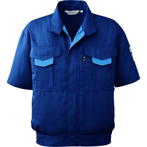 ■ミドリ安全 春夏 エコ帯電防止 半袖ブルゾン ネイビー 3L〔品番:RCS197UE3L〕【8577236:0】[送料別途見積り][掲外取寄][店頭受取不可]