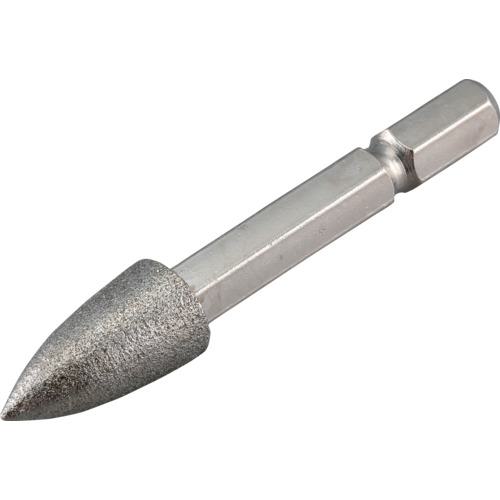 ■RELIEF 六角軸 ダイヤモンド砥石 コーン型 φ10×20〔品番:27931〕【8592537:0】[店頭受取不可]