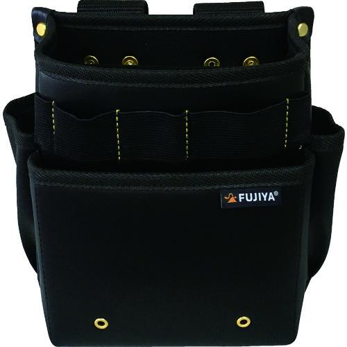 ■フジ矢 腰袋スタンダード2段(黒金)〔品番:PS22BG〕【8594146:0】[店頭受取不可]