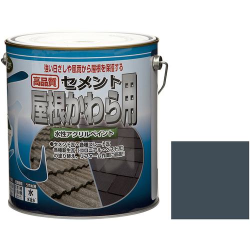 ■ニッぺ 水性セメント屋根かわら用 3kg グレー HYN004-3〔品番:4976124200885〕【8599467:0】[送料別途..