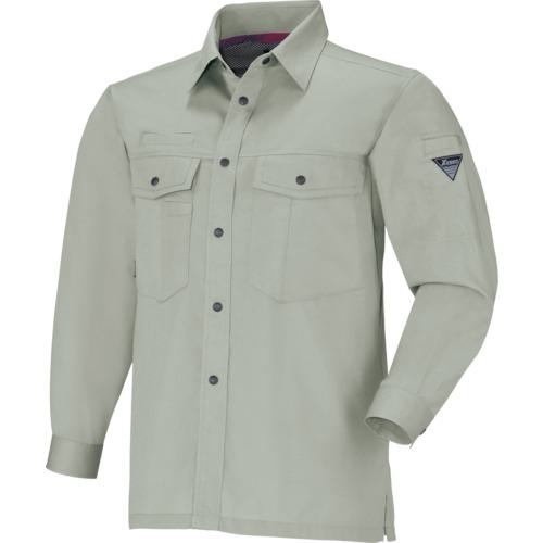 ■XEBEC 長袖シャツ1273-61-L モスグリーン〔品番:127361L〕【8610612:0】[送料別途見積り][掲外取寄][店頭受取不可]