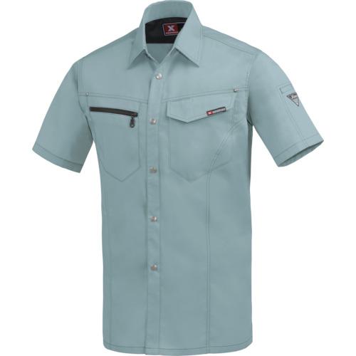 ■XEBEC 半袖シャツ1632-605-5L ミストグリーン〔品番:16326055L〕【8612795:0】[送料別途見積り][掲外取寄][店頭受取不可](4)