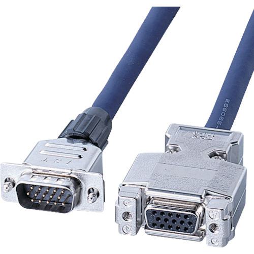 ■SANWA ディスプレイケーブル 延長用メタルコネクタタイプ〔品番:KBCHD156FN〕【8641474:0】[法人・事..