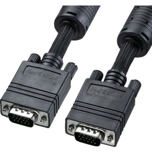 ■SANWA ディスプレイケーブル ナイロンメッシュタイプ〔品番:KCNMV150K〕【8641516:0】[法人・事業所限..