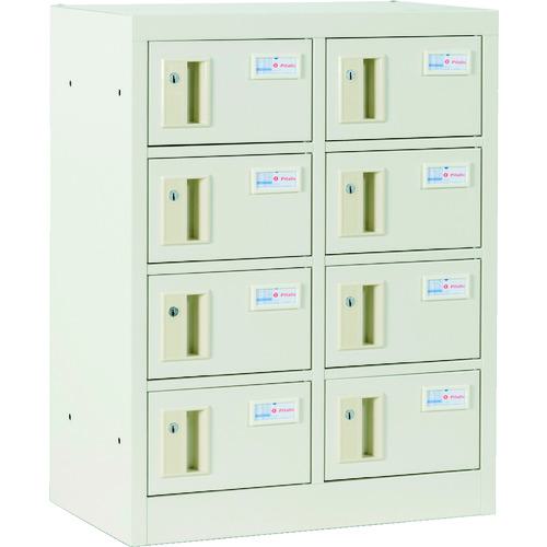 ■仁張 貴重品ロッカー(2列4段)シリンダー錠〔品番:TS024S〕【8644050:0】[送料別途見積り][法人・事業所限定][直送][店頭受取不可]