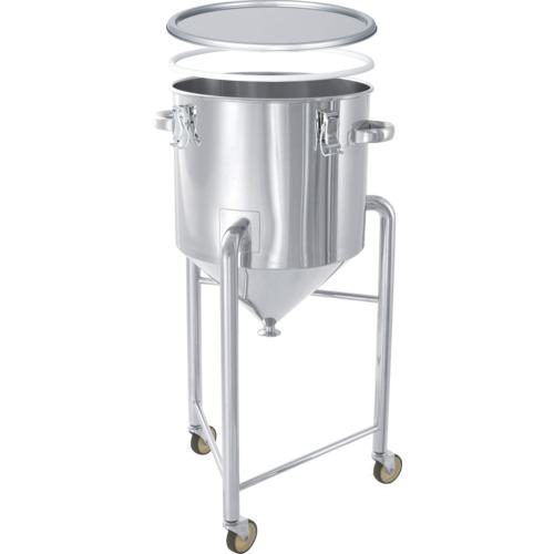 ■MONOVATE ホッパー型 PTFEパッキン付密閉容器 脚付 20L〔品番:HTCTHLPTFE30〕【8666638:0】[法人・事業所限定][外直送元][店頭受取不可]