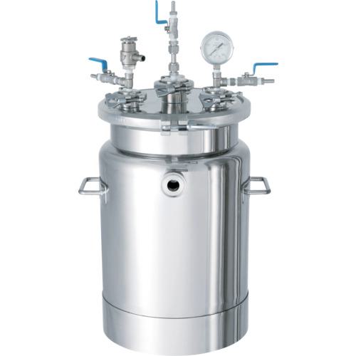 ■MONOVATE SUSジャケット型ヘルールオープン加圧容器 圧送ユニット 20L〔品番:PCNFJ20UT〕【8666749:0】[法人・事業所限定][外直送元][店頭受取不可]