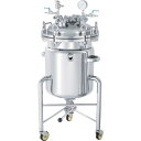 ■MONOVATE SUSジャケット型フランジオープン加圧容器 脚付 加圧ユニット 100L〔品番:PCNOJL100UT〕【8666799:0】[法人・事業所...