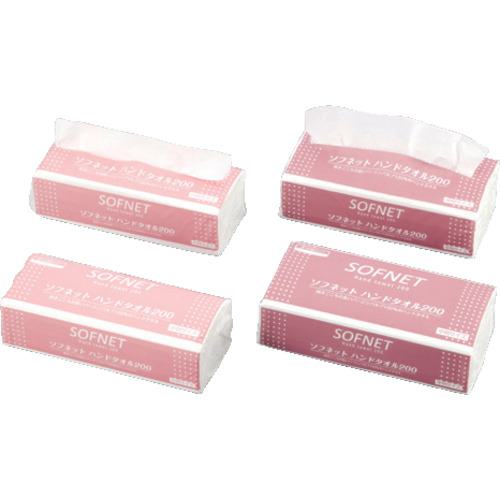 ■AS ソフネットハンドタオル200 36300(200枚×30袋=6000枚入)〔品番:2724611〕【8667809:0】[送料別途見..