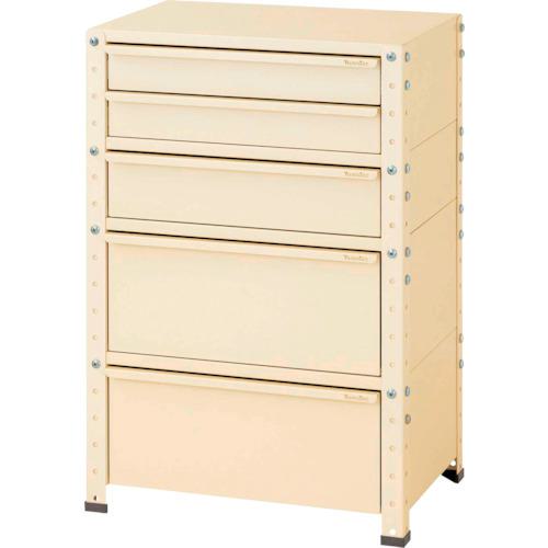 ■ヤマテック スペシャルワゴン 固定式 キャビネット超深型1段×2個、深型1段・浅型2段×1個I ヤマテックアイボリー〔品番:W6SMD2IV〕【8683562:0】[法人・事業所限定][外直送元][店頭受取不可]