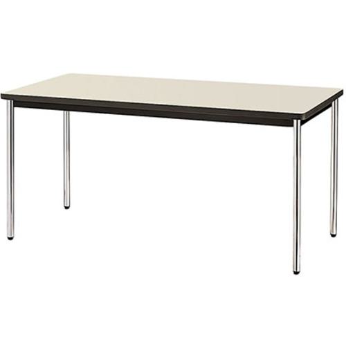 ■NAIKI ミーティングテーブル KM型/天板:ホワイト/W1500×D750×H700〔品番:KM1575SWH〕【8685165:0】[送料別途見積り][法人・事業所限定][外直送][店頭受取不可]